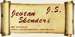 Jevtan Skenderi vizit kartica